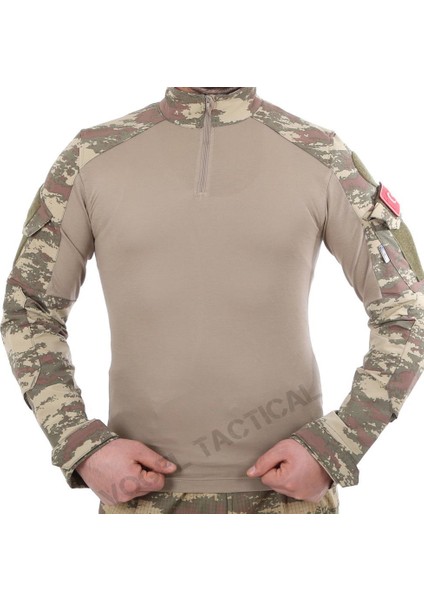 Single Sword Metam Askeri ve Jandarma Kombat Uzun Kollu Erkek Tişört Tsk-M