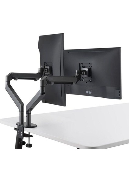 Alüminyum Amortisörlü Monitör Tutucu Çift Kol Koyu Gri Ayarlanabilir , Ergonomik Evrensel Tasarım fiyatları