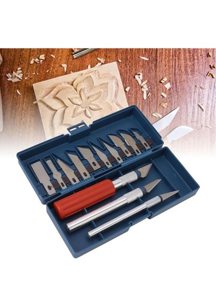 Zanaat 16 Parça Hobi Gravür Ahşap Heykel Çömlek Oyma Şekil Verme 13 Maket Bıçak Neşter Seti modelleri