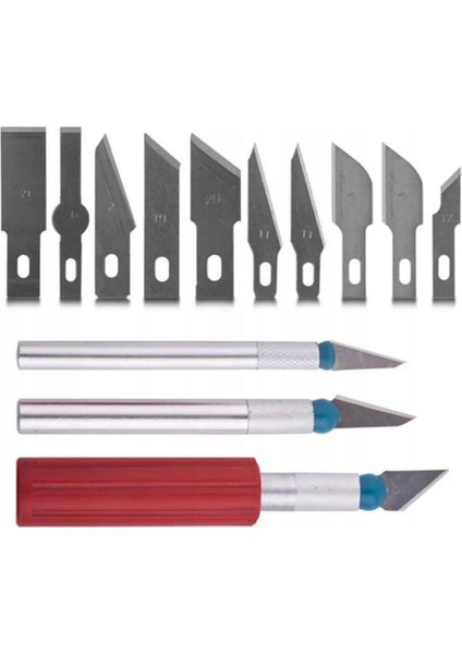 Zanaat 16 Parça Hobi Gravür Ahşap Heykel Çömlek Oyma Şekil Verme 13 Maket Bıçak Neşter Seti fırsatları