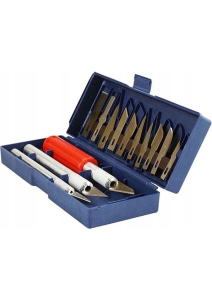 Zanaat 16 Parça Hobi Gravür Ahşap Heykel Çömlek Oyma Şekil Verme 13 Maket Bıçak Neşter Seti indirimleri