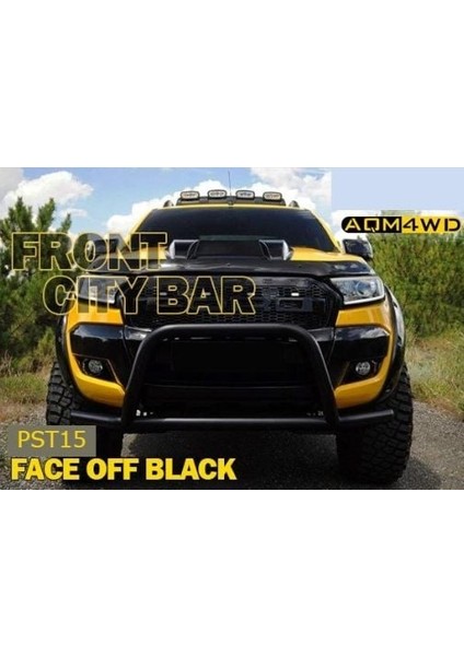 Navara 2006+ Off Road Ön Tampon Koruma Demiri Siyah Face Off AQM4WD fiyatları