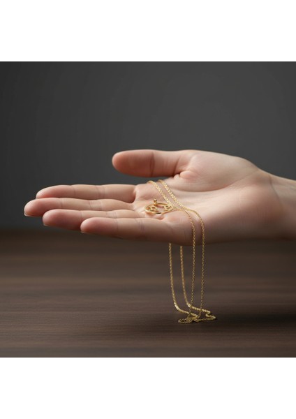 14 Ayar Altın Kolye Ucu D&p GM11023 0.5 gr fiyatları