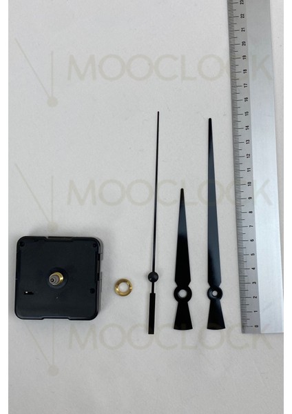 Saat Mekanizması, Akar Sessiz Duvar Saati Mekanizması, 14 mm Şaft, Akrep-Yelkovan-Saniye-(Askısız) fiyatları