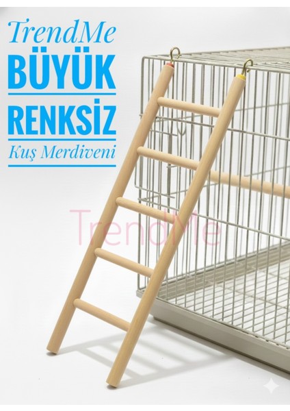 Trendme Büyük Ahşap Kuş Merdiveni 30 cm ( Boyasız ) fiyatları