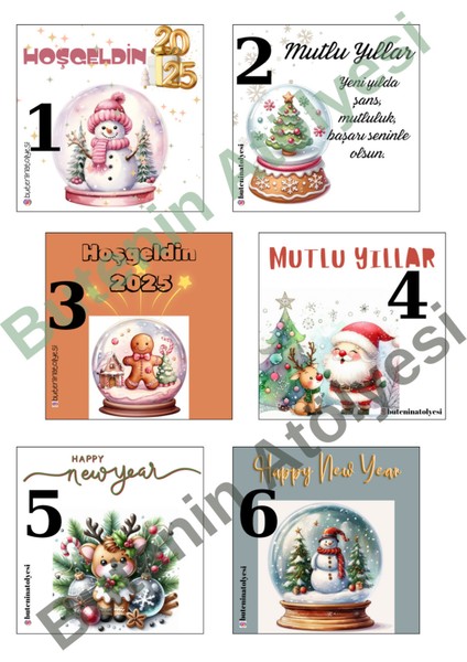 5'li Noel Baba Figürlü Anahtarlık Seti, Yılbaşı Için Güzel ve Şık Hediye Seçeneği fiyatları