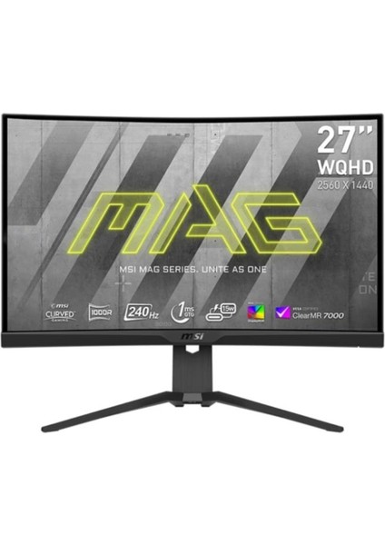 Msı Mag 275CQRXF 27" 1 Ms 2k Curved 240 Hz Oyuncu Monitörü Teşhir
