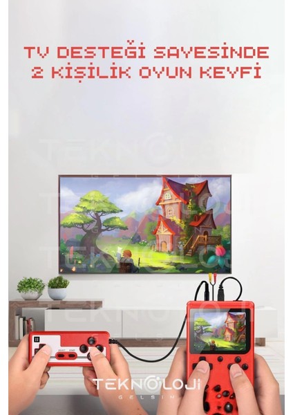 400 Oyunlu Mini Atari Gameboy Oyun Konsolu Gamebox Kollu Atari fiyatları