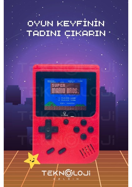 400 Oyunlu Mini Atari Gameboy Oyun Konsolu Gamebox Kollu Atari indirimleri