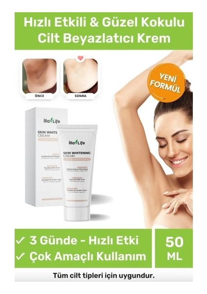 Koltuk Altı & Bikini Bölgesi Beyazlatıcı Krem – Cilt Tonu Açıcı 50 ML