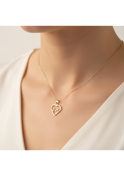 8 Ayar Altın Kolye Ucu E&m GM11229 1 gr