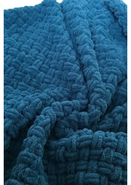 Bebek Battaniyesi Kışlık-Kalın Petrol 85*85 cm