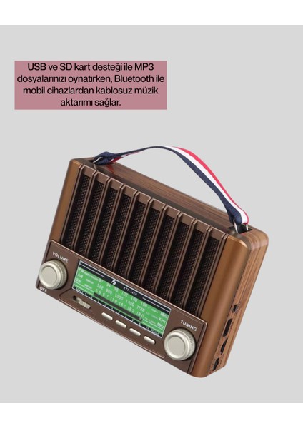 Çok Fonksiyonlu Solar Radyo Bluetooth USB Sd Kartlı Taşınabilir Hoparlör modelleri