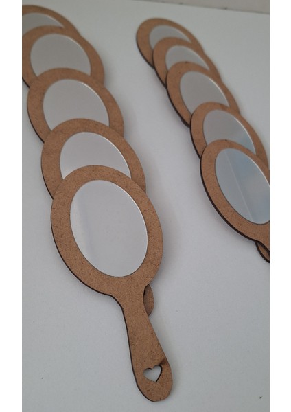 10'lu Ahşap El Aynası Okul Kreş Aktivite Etkinlik Aile Katılımı Boyama modelleri