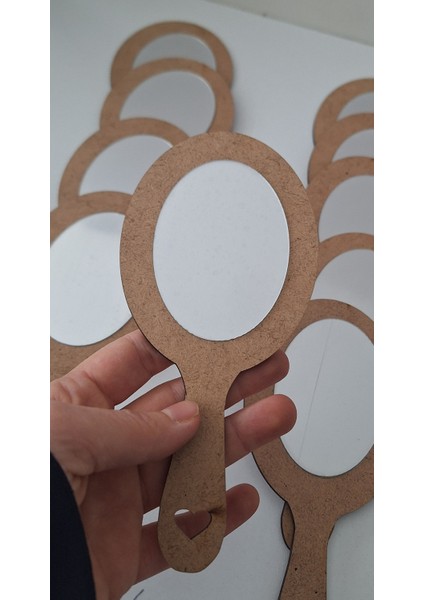 10'lu Ahşap El Aynası Okul Kreş Aktivite Etkinlik Aile Katılımı Boyama fırsatları