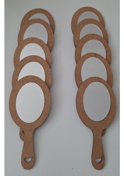 10'lu Ahşap El Aynası Okul Kreş Aktivite Etkinlik Aile Katılımı Boyama indirimleri