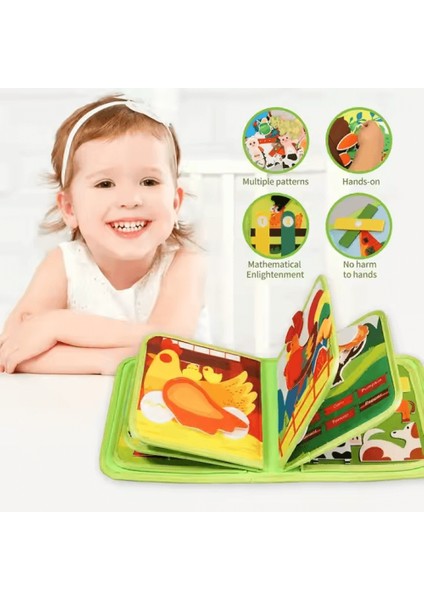 Montessori Keçe Aktivite Kitabı | Busy Book | Çiftlik Temalı indirimleri