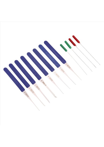12PCS Mavi Kilit Seçim Kırık Anahtar Kaldır Otomatik Çilingir Aracı Anahtar Çıkarıcı Donanım Paslanmaz Çelik Tutucu Dıy El Aletleri (Yurt Dışından)