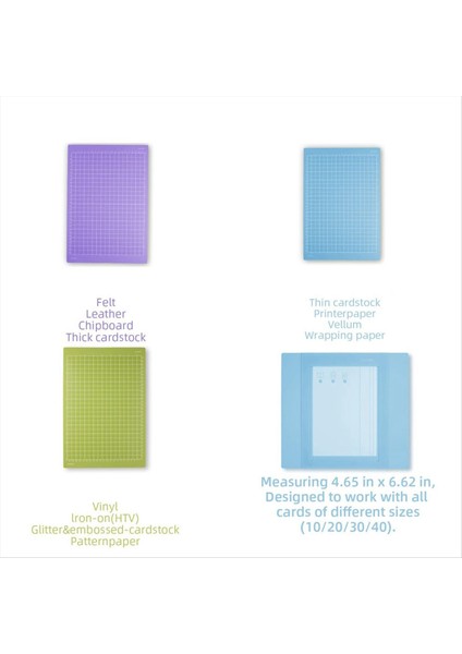 Cricut Joy Xtra 8 5X12INCH (Standart Kavrama Güçlü Kavrama) ve Kart Matları 4 75X6 65IN Için Ayarlanan 5 Adet Kesme Paspasları (Yurt Dışından) fırsatları