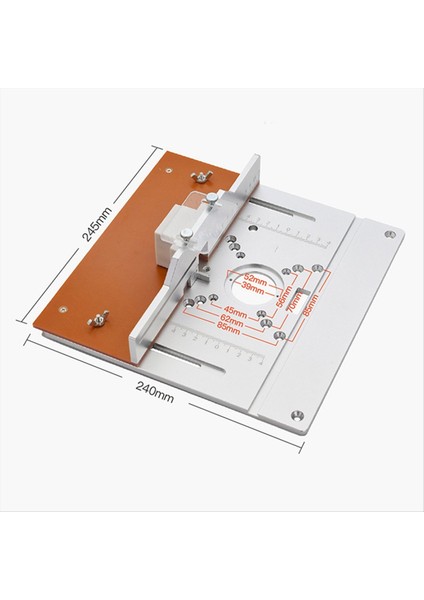 Alüminyum Yönlendirici Tablo Ekleme Plaka Elektrikli Ahşap Frezeleme Yönlendirme Tahtası Geter Göstergesi Kılavuz Kılavuzu Set Tablo Saw Workbench-B (Yurt Dışından) fırsatları