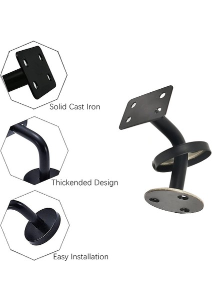 6 Adet Paslanmaz Çelik Merdiven Küpeşte Braket Ağır Hizmet Tipi Merdiven Ray Desteği Düz Raylar Için Korkuluk Braketleri 60MM x 60MM (Yurt Dışından) fırsatları