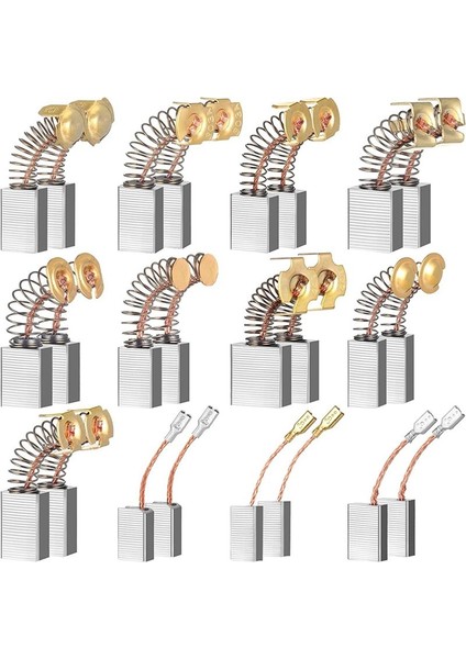 24 Pcs Elektrik Motor Fırçaları Karbon Fırçalar Güç Aleti Yedek Parça Onarım Enerjisi Aleti 12 Farklı Boyutlar (Yurt Dışından)