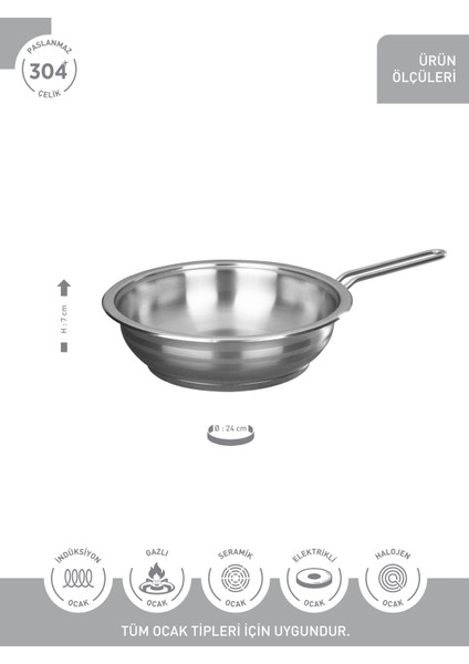 Gastro 24 cm Kapaksız Tava modelleri