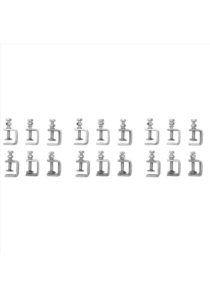 18PCS C Kelepçeleri U Metal Çalışma Için Kelepçeler Kararlı Geniş Çene Açıklığı ve Koruyucu Pedlere Sahip Küçük Masa Kelepçesi/ı-Beam Tasarımı (Yurt Dışından)