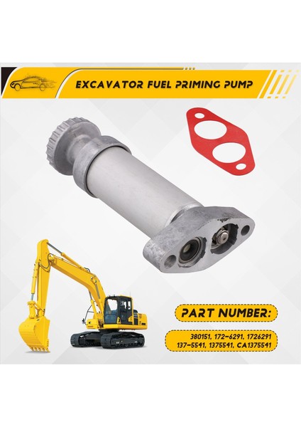 137-5541 Yakıt El Astar Pompası 380151 172-6291 Tırtıl Cat C7 C12 3200 Exkavatör ile Uyumlu Motor 235B (Yurt Dışından) fırsatları