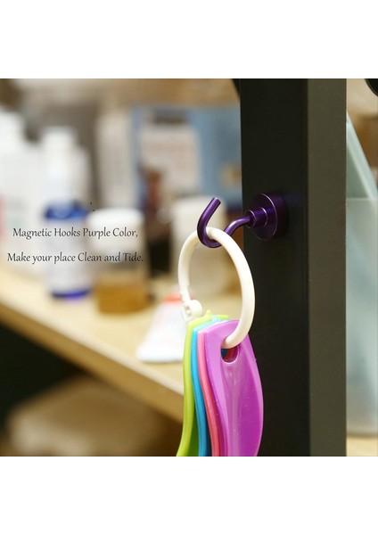 Manyetik Kancalar Buzdolabı Için Kancalı 27 Lb Ağır Hizmet Tipi Toprak Mıknatıslar Asma Için Kruvaziyer Kancası (Mor Paketi 5) (Yurt Dışından) modelleri
