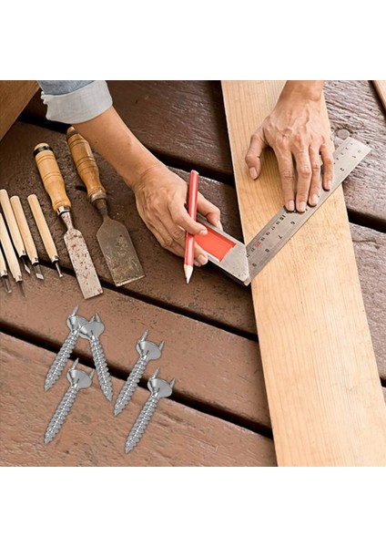 50PCS Dikişsiz Tırnaklar Çift Başlı Vidalı Masif Ahşap Süpürgelik Dikişsiz Tırnaklar Ayak Hattı Özel Tırnaklar Güvenlik Vidaları (Yurt Dışından) fırsatları