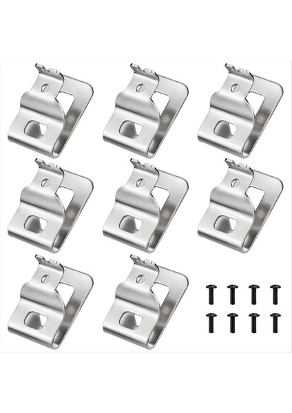 8pcs 304 Paslanmaz Çelik Matkap Klipsleri N268241 Için Vidalı Alet Kancaları 20V Elektrikli El Alımları DCD980 DCD980L2 DCD985 (Yurt Dışından)