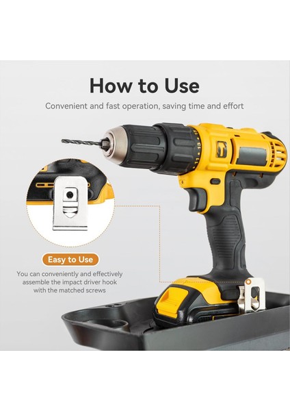 8pcs 304 Paslanmaz Çelik Matkap Klipsleri N268241 Için Vidalı Alet Kancaları 20V Elektrikli El Alımları DCD980 DCD980L2 DCD985 (Yurt Dışından) indirimleri