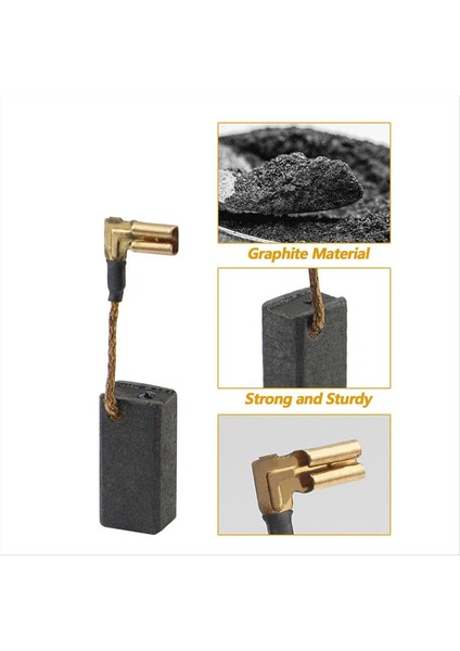 8 Pcs N097696 DWE4120 DWE4011 Için Karbon Fırçaları DWE4120N DWE4887 Öğütücü Motor Yedek Parçalar Grafit Malzemesi (Yurt Dışından) modelleri