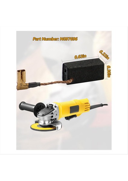 8 Pcs N097696 DWE4120 DWE4011 Için Karbon Fırçaları DWE4120N DWE4887 Öğütücü Motor Yedek Parçalar Grafit Malzemesi (Yurt Dışından) indirimleri