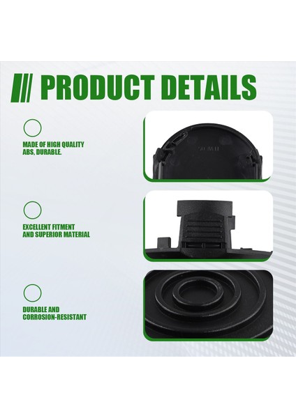 4pcs WA0037 Makara Kapağı Kapağı Worx WG184 WG168 WG190 WG191 WG191 Için Yedek Makara Kapakları WG191 (Yurt Dışından) indirimleri