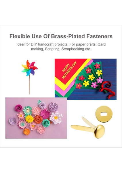 300 Adet 3/4 Inç Pirinç Kağıt Bağlantı Elemanları Kağıt Brads ve 300 Adet Kaplı Pirinç Rondelaları Delik Yumruk Altın 20MM ile (Yurt Dışından) fiyatları