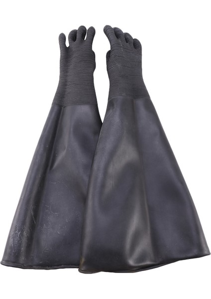 Kauçuk Siyah Kumkasık Eldivenler Stripe Aşındırıcı Kum Patlama Eldivenleri Patlama Dolabı 65X30CM (Yurt Dışından) fiyatları