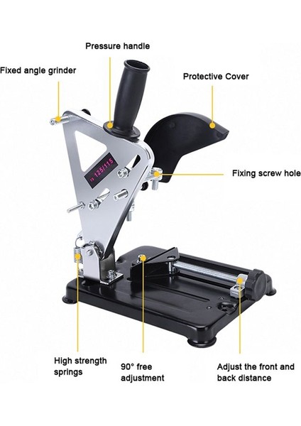 Açılı Öğütücü Stand Ana Metal Kesme Makinesi Braket Tutucu 100 115 125MM Tip Açı Taşlama Cihazı Dıy Aracı (Yurt Dışından) fiyatları