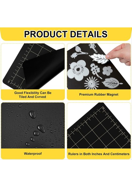 2pcs 9x6 Inç Manyetik Kesme Mat Izgarası Manyetik Aralayıcılar Kabartma Makinesi Die Mat Kesim Manyetik Aracılar A (Yurt Dışından) modelleri