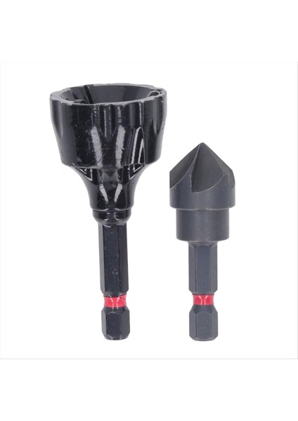Deburring Pap Tool Set 2 Pcs Harici Dahili Döner Deburring ve Pap Tool Harici Debur Kapsamı (Yurt Dışından)