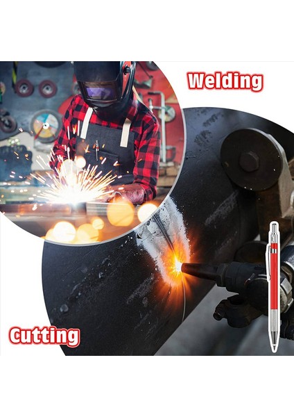 24 Adet Gümüş Çizgi Yatıkları Metal Işaret Mekanik Kaynak Kalem Pipefitters Fabrikasyon Kırmızı (Yurt Dışından) indirimleri