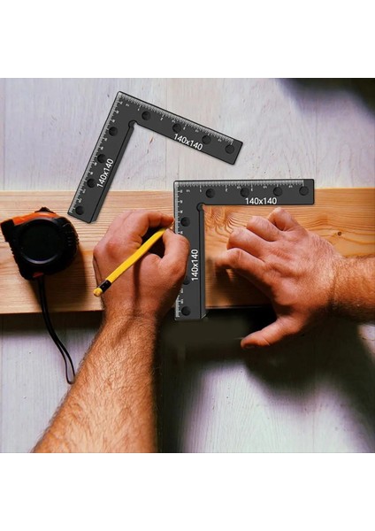 90 Derece Cetvel Sağ Açılı Ahşap Işleme Meydanı 90 Derece Açılı Cetvel Alüminyum Alaşımlı Carpenter Square Aracı Professional (Yurt Dışından) modelleri