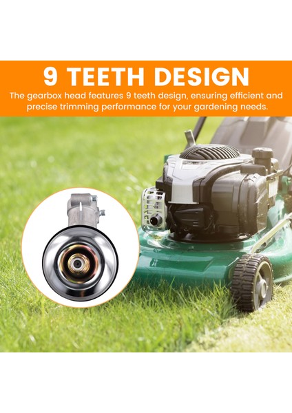 9teeth Düzeltici Dişli Gipli Kafası Fırça Çim Çim Döşeme Teşkeni Çim Biçme Biçerdalığı Parçaları Bahçecilik Aracı 26MM (Yurt Dışından) fırsatları