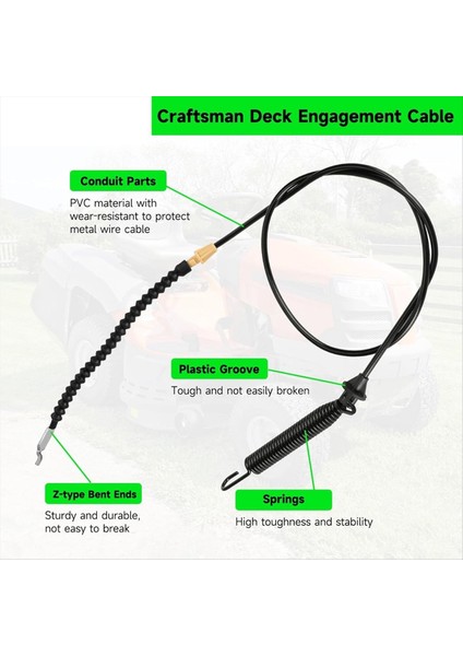 946-04173E Mdt Troy-Saftıng Cahil Çağrı Için Güverte Nişan Kablosu Biçme Biçerdöver Traktör Yard Makinesi Yedek Parçalar 2 Pack (Yurt Dışından) modelleri