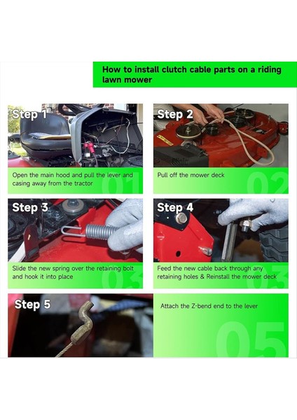 946-04173E Mdt Troy-Saftıng Cahil Çağrı Için Güverte Nişan Kablosu Biçme Biçerdöver Traktör Yard Makinesi Yedek Parçalar 2 Pack (Yurt Dışından) indirimleri