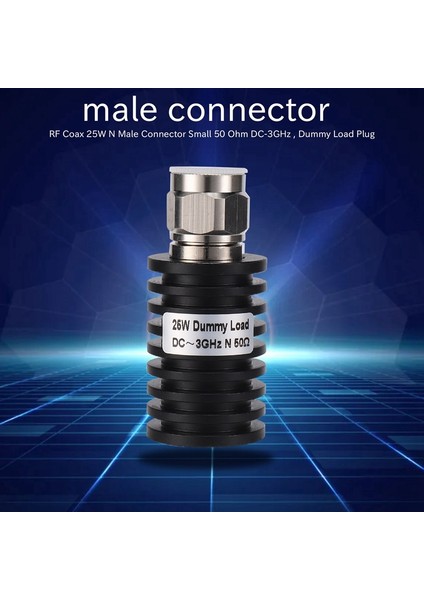 Rf Coax 25W N Erkek Konnektörü Küçük 50 Ohm Dc-3ghz Kukla Yük Fişi (Yurt Dışından) fiyatları