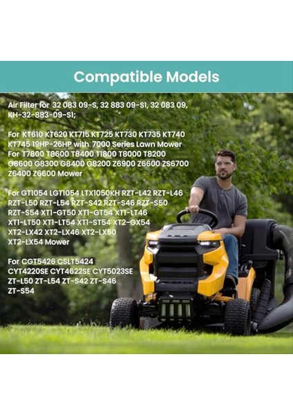4pack 32 083 09-S Kohler 7000 Serisi Için Hava Filtresi Cub Cadet Xt1 Motoru Için Çalışma Bınger Hava Filtresi 32 883 09-S1 (Yurt Dışından) indirimleri
