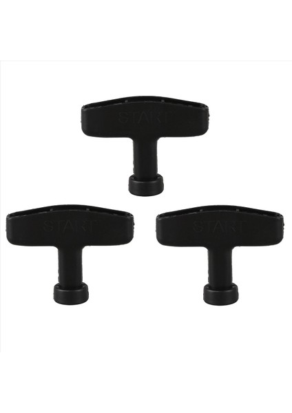 Motor Için 3x Yedek Geri Tepme Başlatıcı Çekme Kolu Kavrama Siyahı (Yurt Dışından)