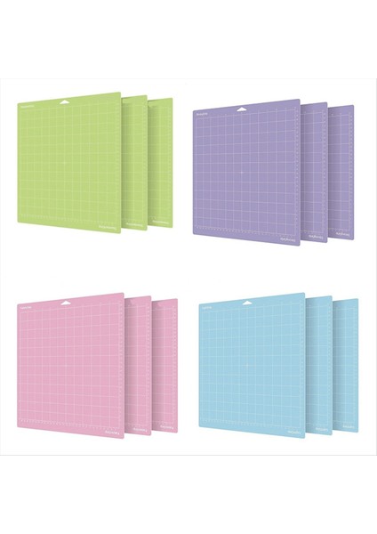12PCS Kesme Mat 12X12 Inç Zanaat Kesici Mat Kapitone Kesme Paspasları Yapışkan Yapışkan Kapitone Kesme Paspasları Dıy Zanaat (Yurt Dışından)